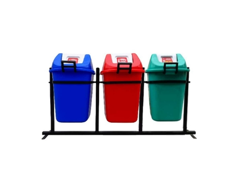 Three bin With pole
